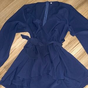 Blue Medium Romper